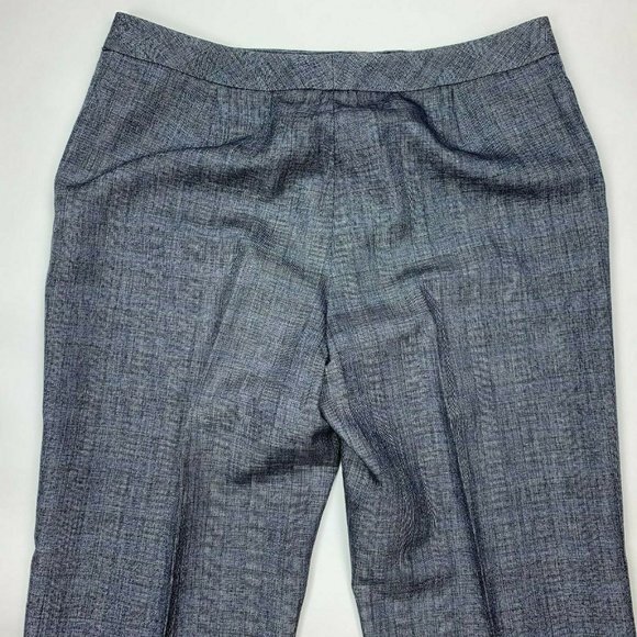 Lafayette 148 Wool Blend Cropped Pants Zip Closure - Picture 5 of 10